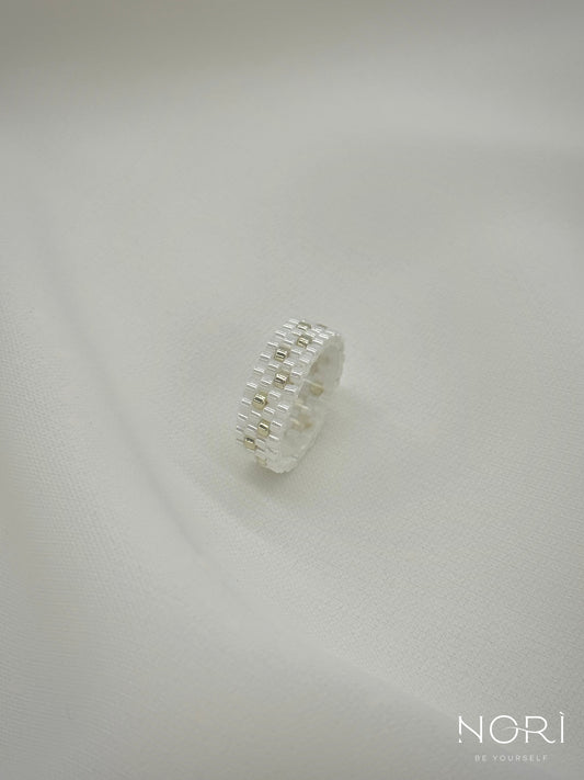 Séduction_Alb perlat cu argintiu