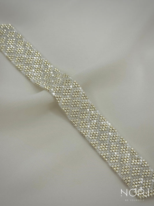 Mosaïque_Argintiu cu satin