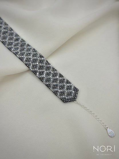Mosaïque_Metalic antracit cu satin_cu extensie