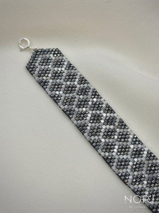 Mosaïque_Metalic antracit cu satin