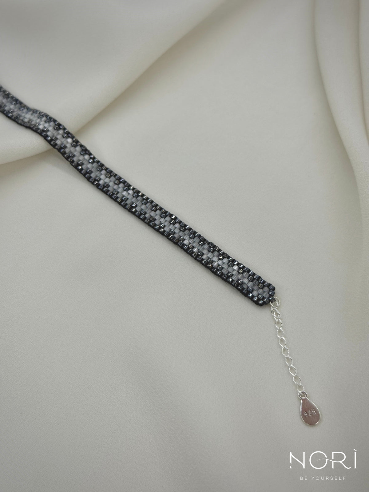 Tissé_Metalic antracit cu satin_cu extensie