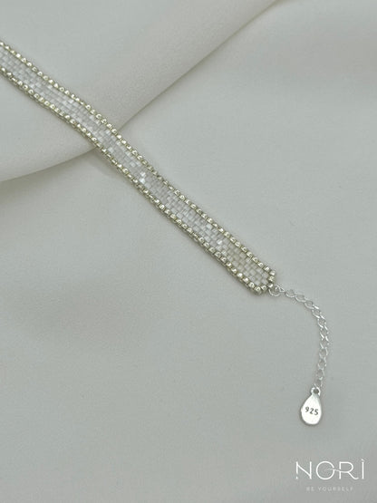 Contour_Argintiu cu satin_cu extensie
