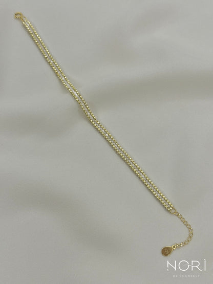 Ligne_Auriu pal cu satin_cu extensie