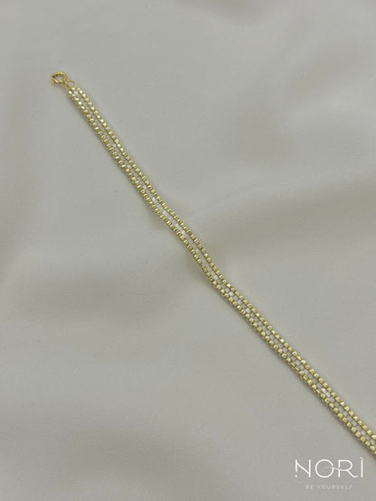 Ligne_Auriu pal cu satin