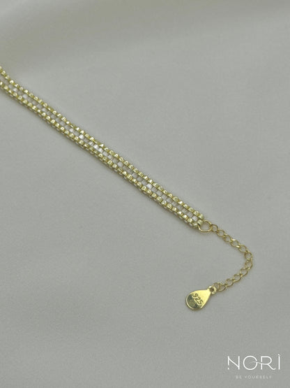 Ligne_Auriu pal cu satin_cu extensie