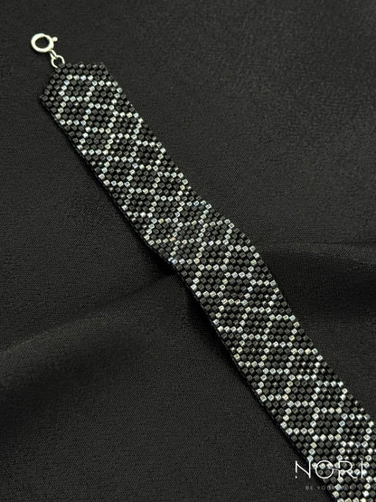 Mosaïque_Negru cu metalic antracit