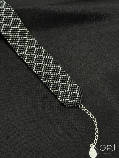Mosaïque_Negru cu metalic antracit_cu extensie